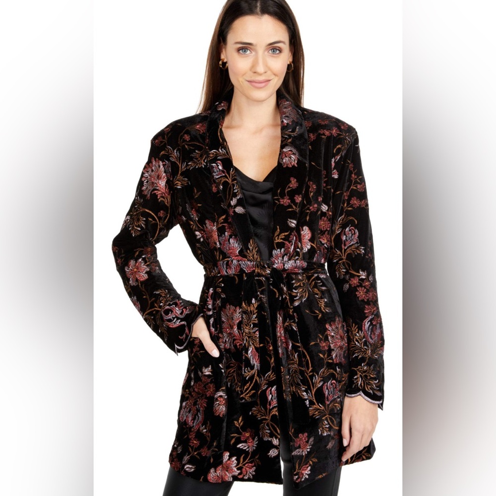Sabina Musayev Open Jacket With Belt
